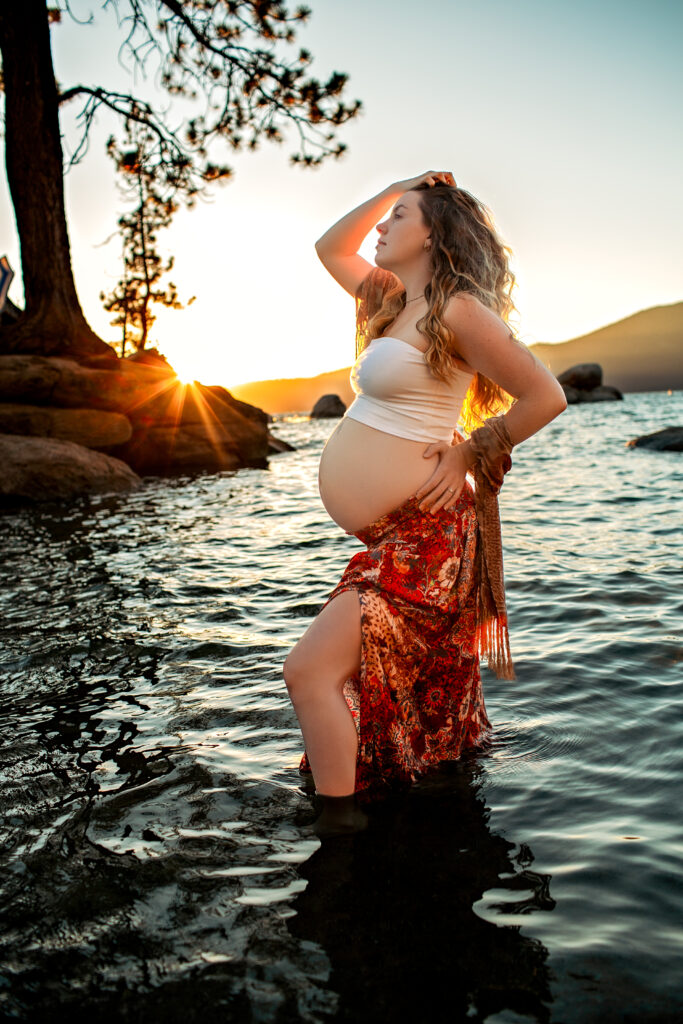 Lake Tahoe Incline Village Maternity Photography
