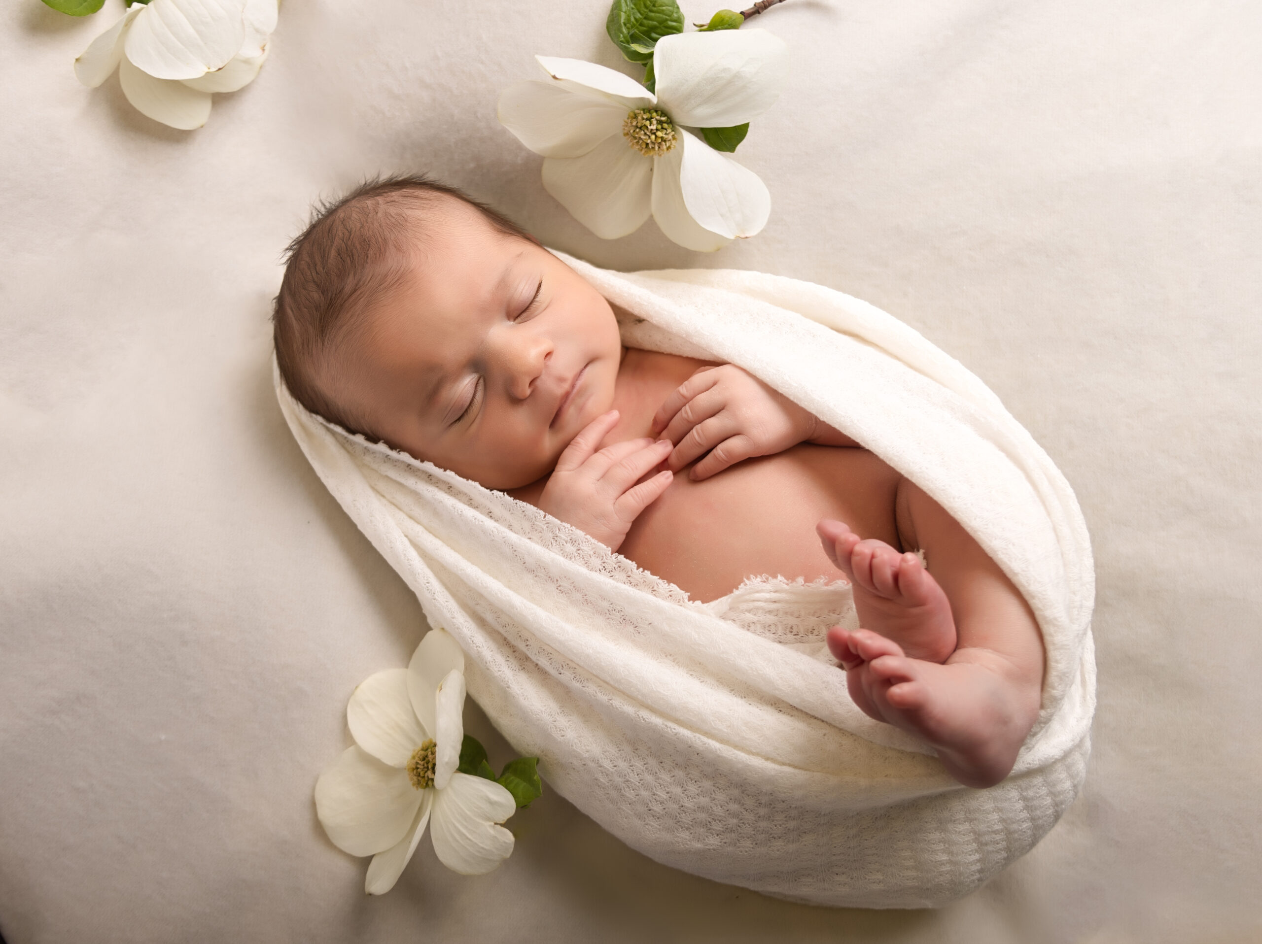 Newborn baby portrait session Kendra Evans Photography